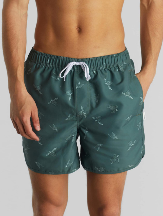 Badehose Sea Turtles Dedicated Forest Green 1