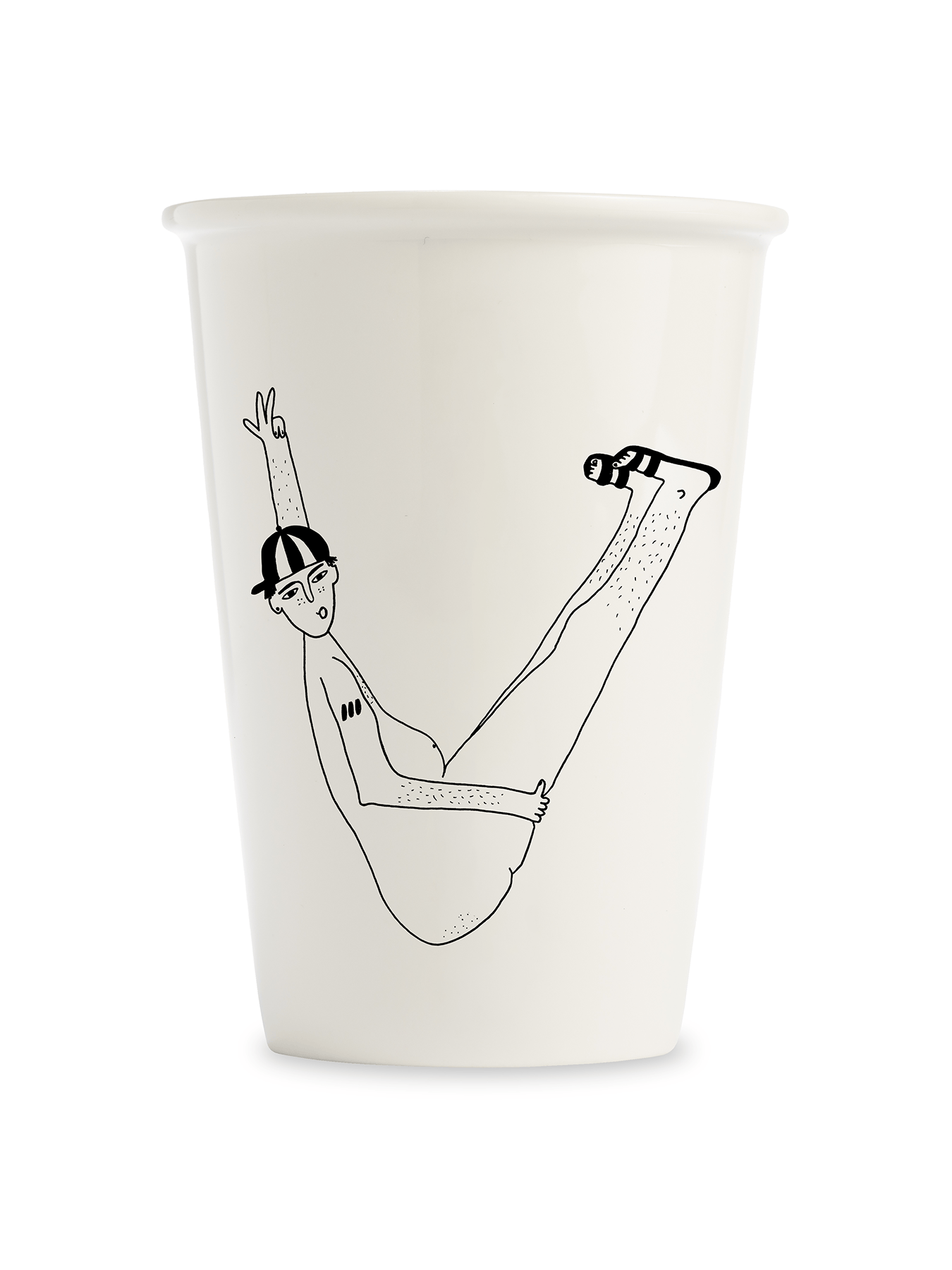 Becher Gross Cup XL Buchstabe V Helenb 01