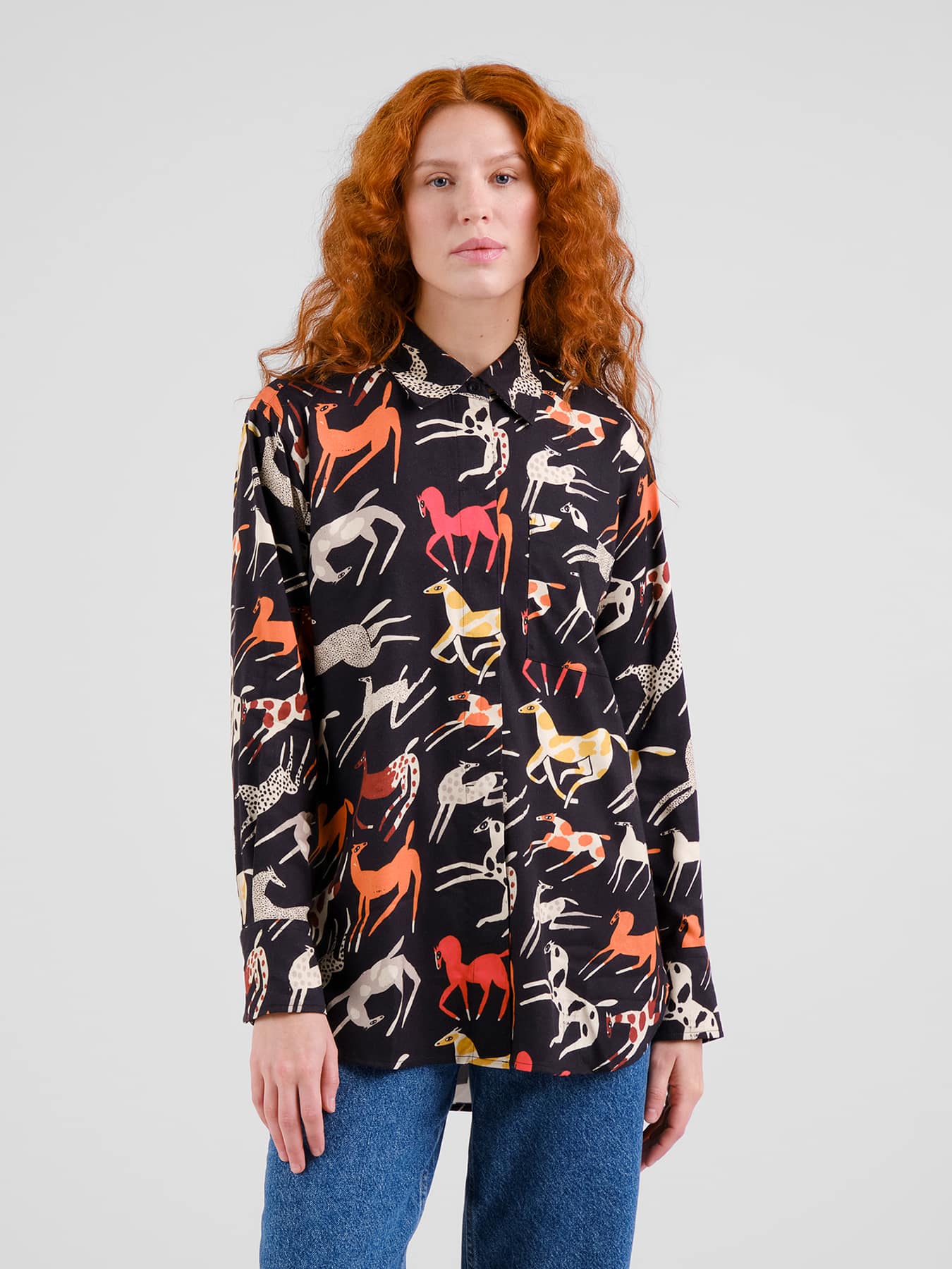 Bluse Kosta Mustang Party Dedicated Black 01