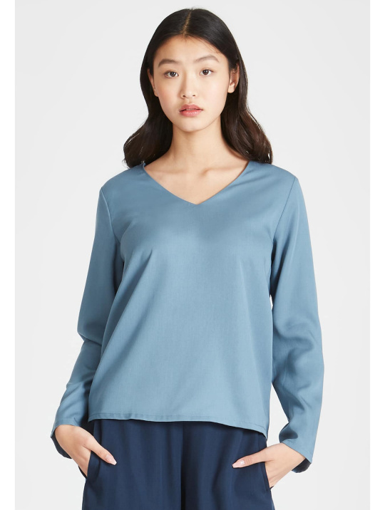 Bluse Rose Givn Arctic Blue1