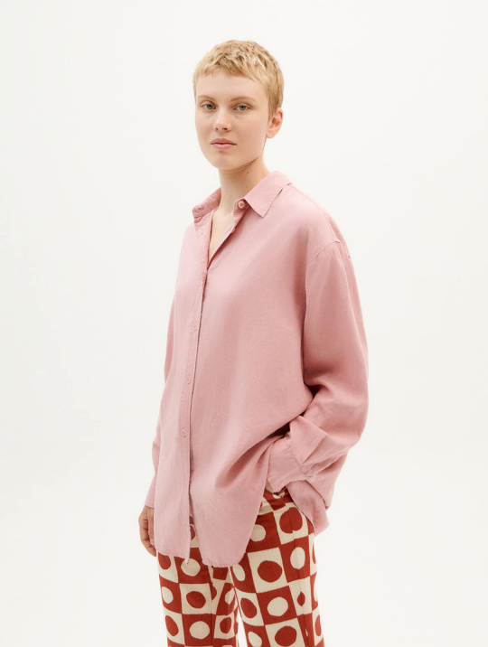 Blusen Bluse Gia Oversize Thinking Mu Pink 1
