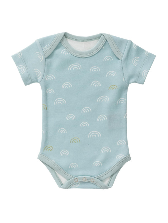 Bodys Body Kurzarm Regenbogen Fresk Blau 1