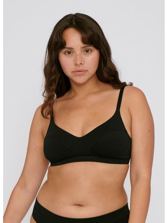 Bra Organic Cotton Classic Organic Basics Black 3