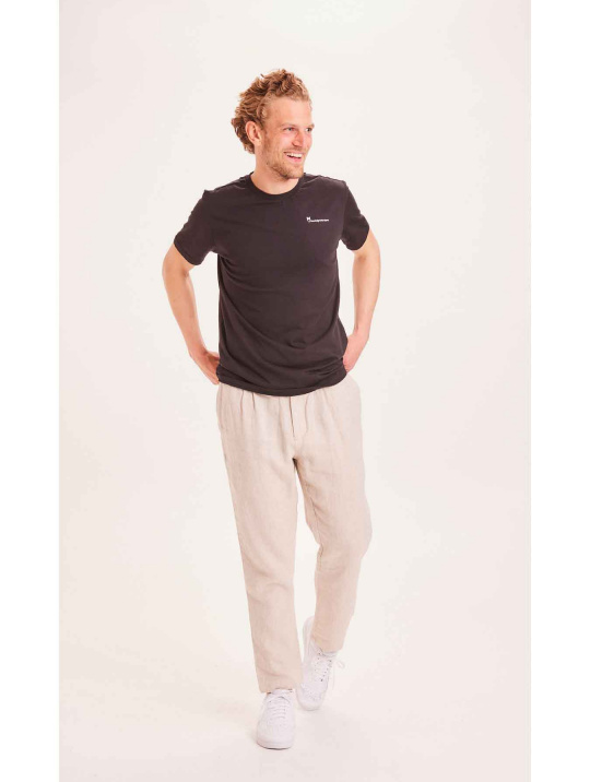 Chino Fig Loose Linen Knowledge Cotton Apparel Light Feather Grey 1