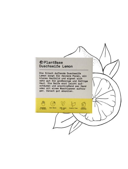 Duschseife Lemon Plantbase Naturkosmetik Vegan 2