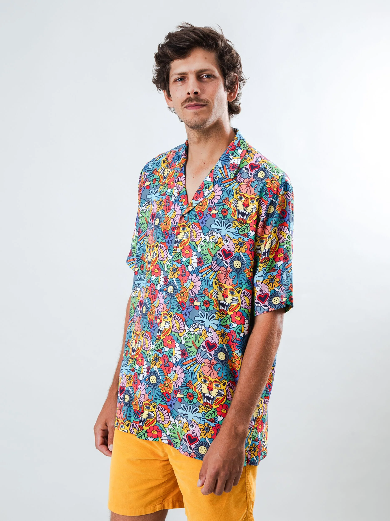 Hemd Asis Percales Aloha Shirt Brava Fabrics Tutti Frutti 02