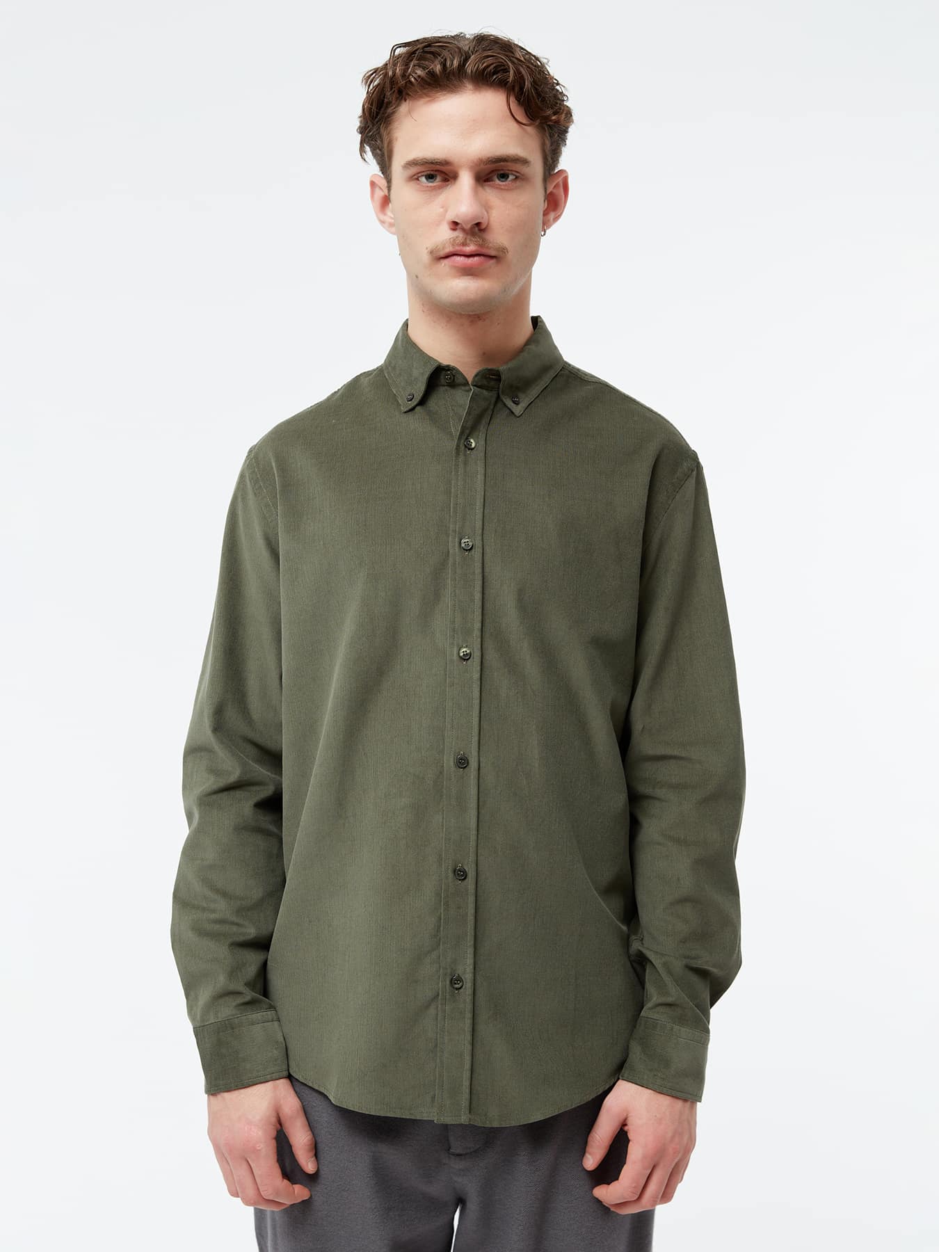 Hemd Gbfabio Givn Dark Khaki Cord 01