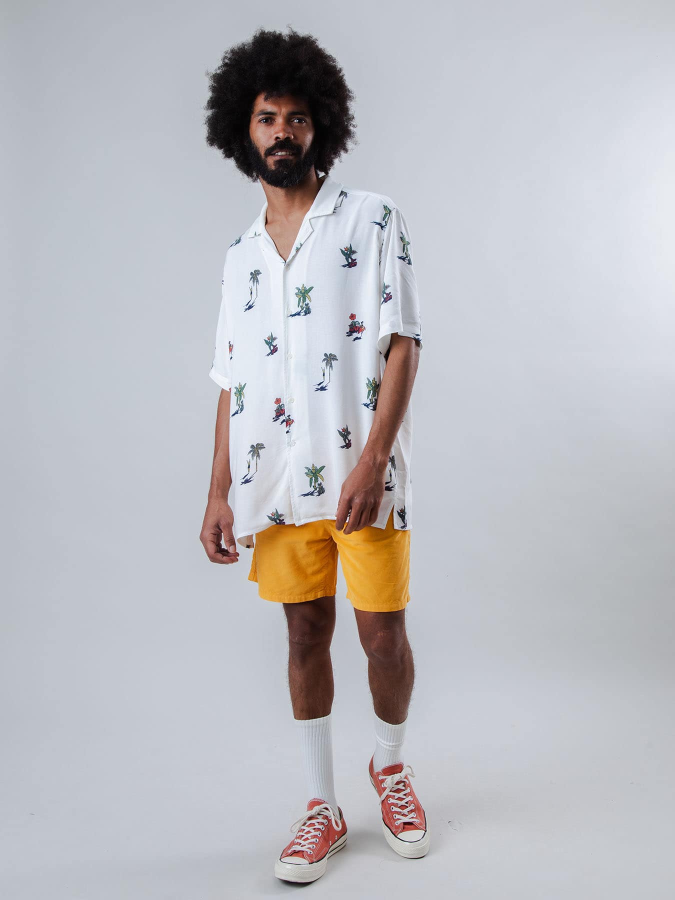 Hemd Helios Small Aloha Shirt Brava Fabrics Ecru 03