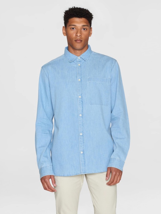 Knowledge Cotton Apparel / Herren-Hemd / Regular fit small checkered shirt -