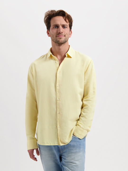 Hemd Nico Shirt Kuyichi Faded Yellow 1