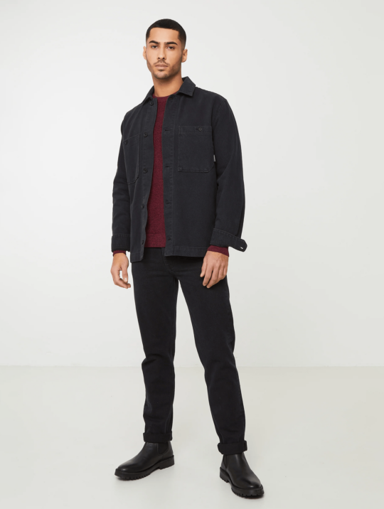 Hemden & Polos Overshirt Date Recolution Washed Black 4