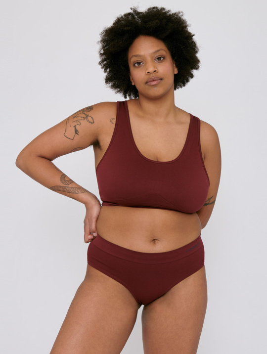 Hipster Active Organic Basics Burgundy 1