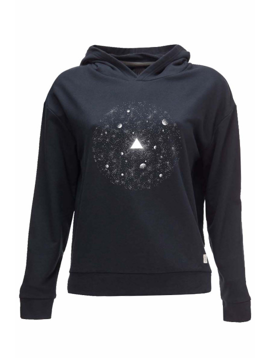 Hoodie Kaputzenpullover Universe Zrcl Black 1