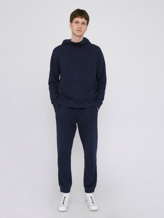 Hoodie Men Mid Weight Sweat Organic Basics Navy 1