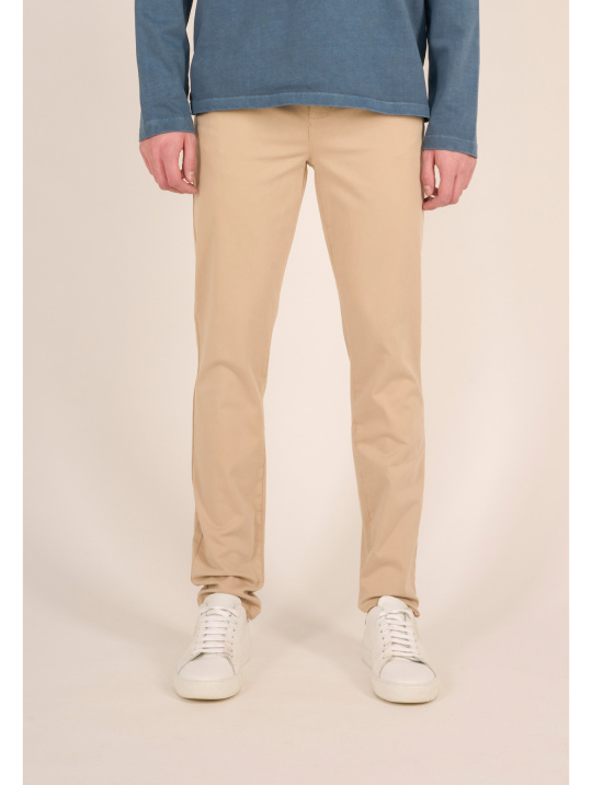 Hose Luca Slim Twill Chino Knowledge Cotton Apparel Light Feather Grey 2