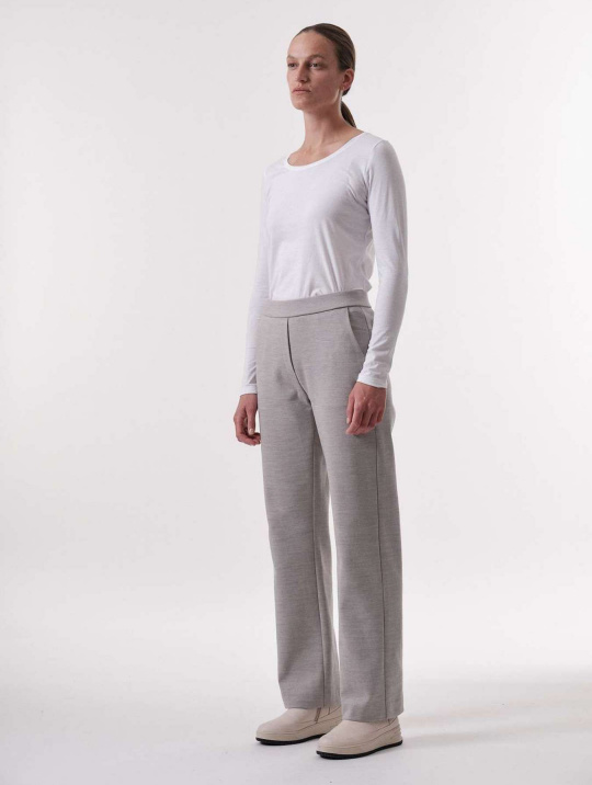 Hose Ocs Mit Gradem Bein Lanius Grey Melange 4