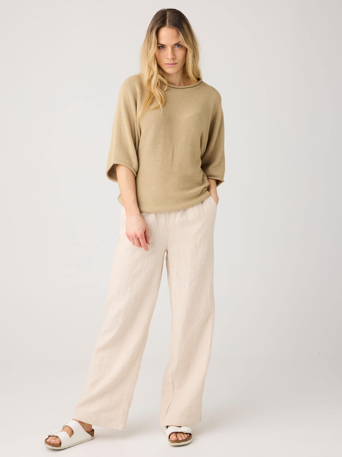 Hose Posey Wide Linen KCA Light Feather Gray 2