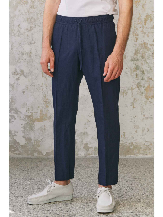MAX Trousers (navy Linen)