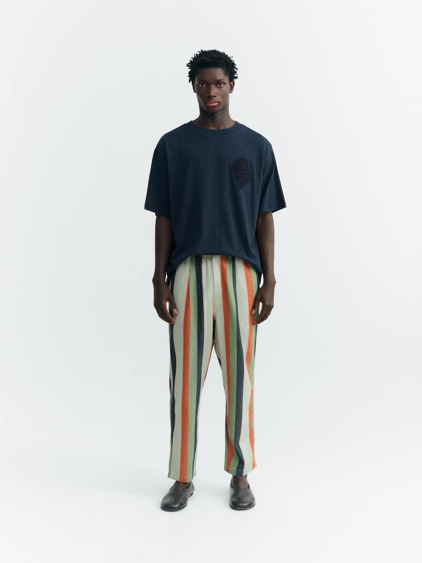 Hosen Luc Thinking Mu Quick Stripes 01