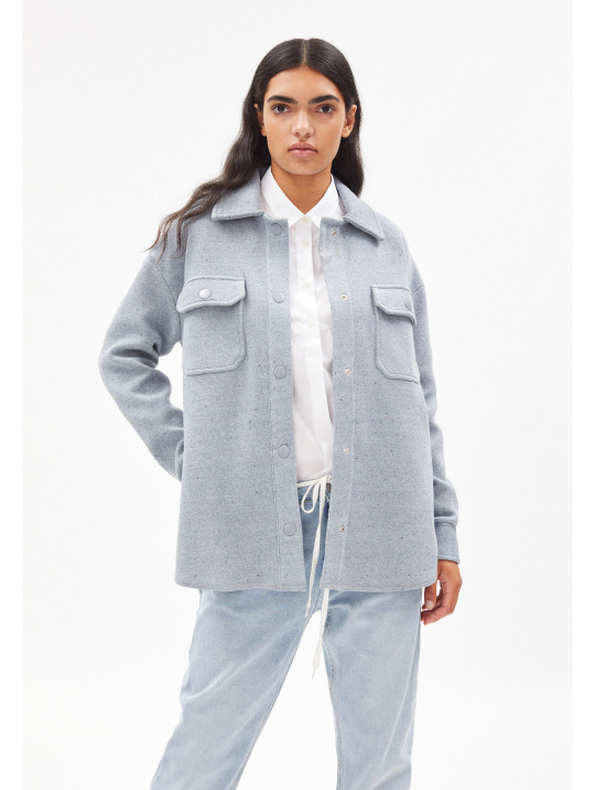 Jacke Aldaraa Denim Armedangels Faded Blue Oatmilk 2