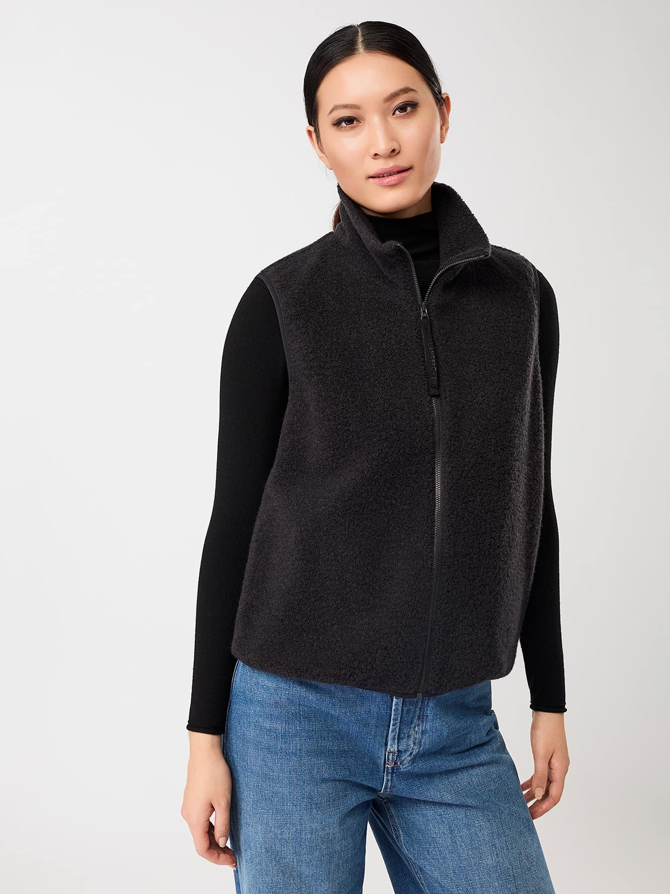 Jacke Weste Mit Stehkragen Aus Woll Fleece Langerchen Storm 1