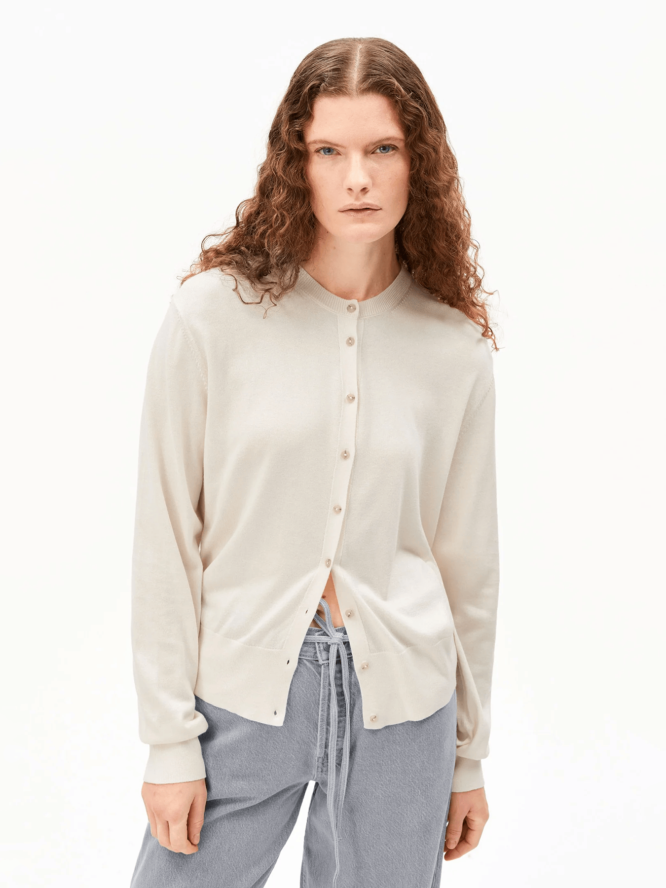 Jacken Cardigan Fine Knit Armedangels Oatmilk 1.jpg