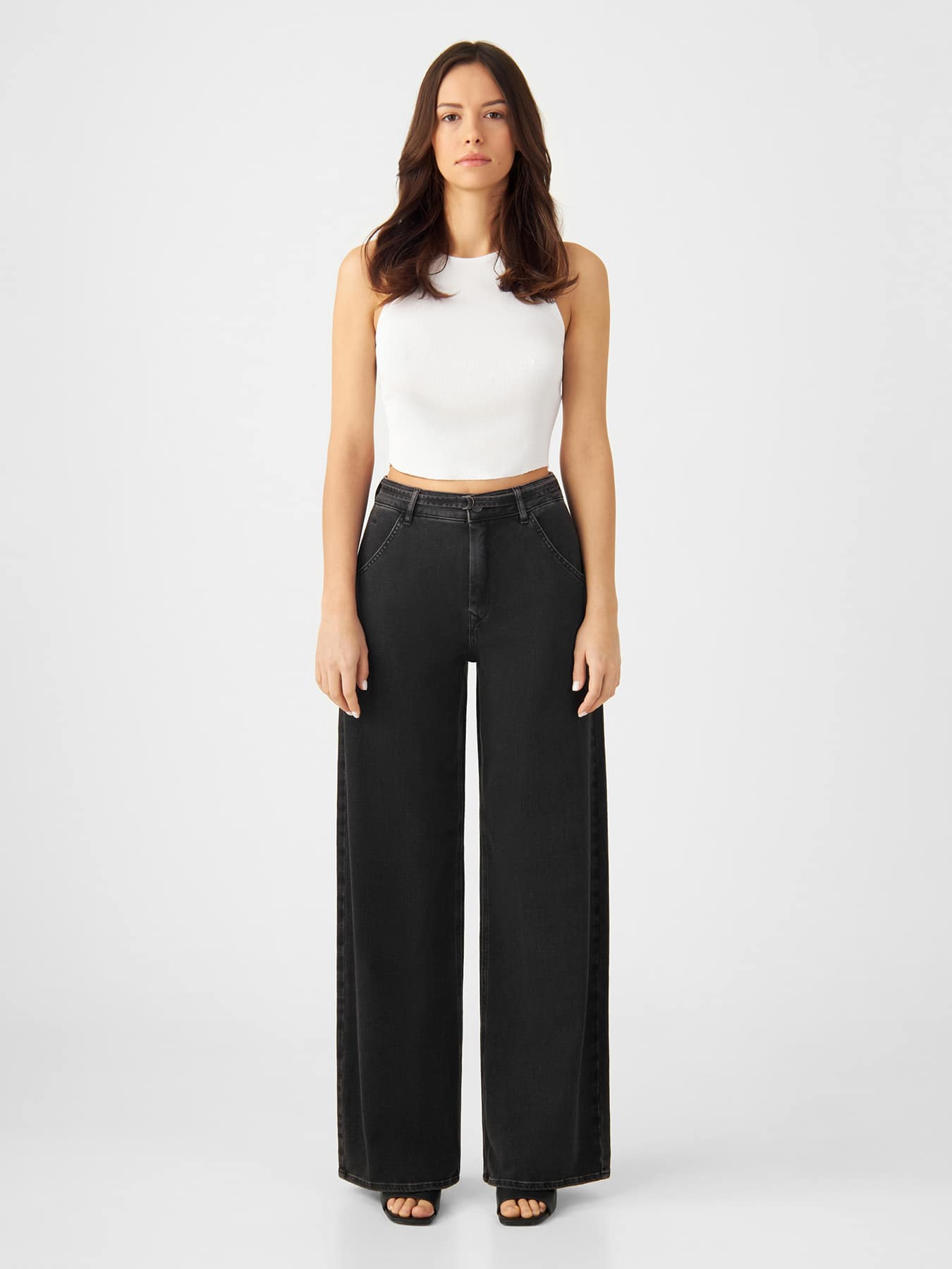 Jeans Blink Wide Barrel Dawn Denim Black Denim 1