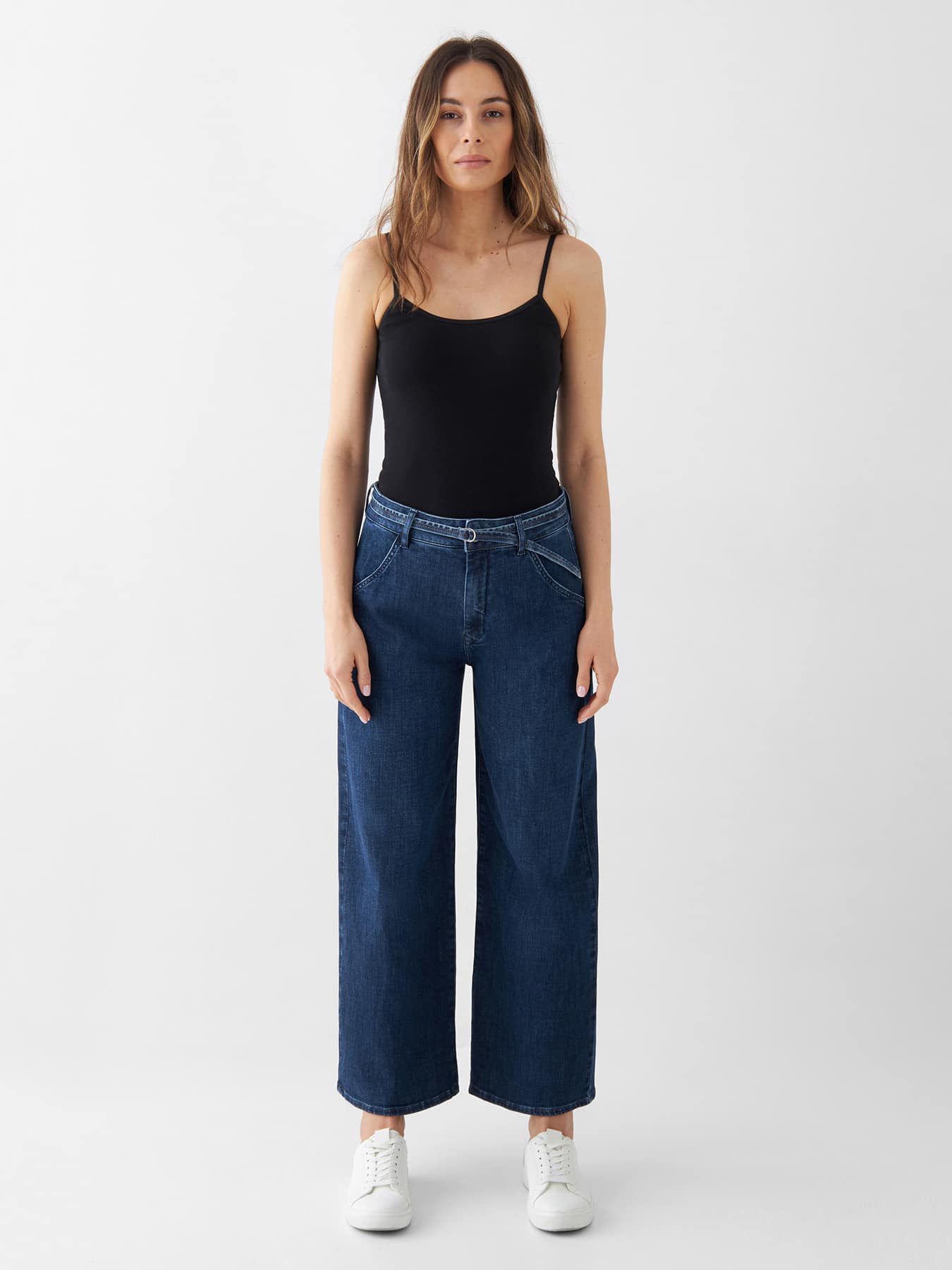 Jeans Blink Wide Barrel Soft Denim Dawn Classic Dark Blue 01