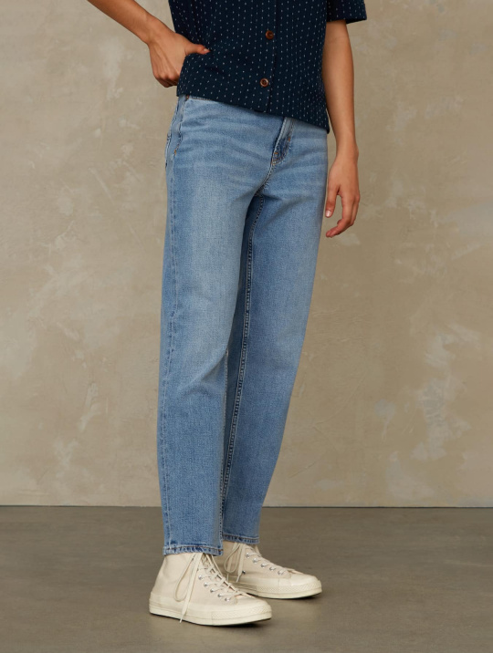 Jeanshose Caroline Cropped Koi Eco Deadstock Light 1