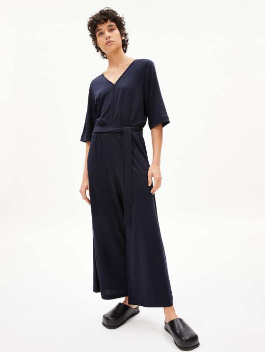 Jumpsuits Jumpsuit Nailaa Solid Armedangels Night Sky 1