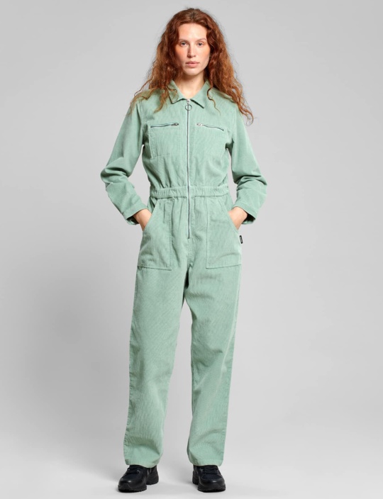 Jumpsuits Overall Hultsfred Corduroy Dedicated Granite Green 1