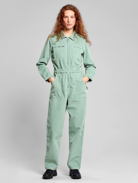 Jumpsuits Overall Hultsfred Corduroy Dedicated Granite Green 1