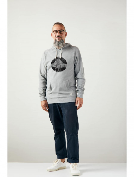 Kaputzenpullover Hoodie Mountain Vs. City Zrcl Stone Grey 1