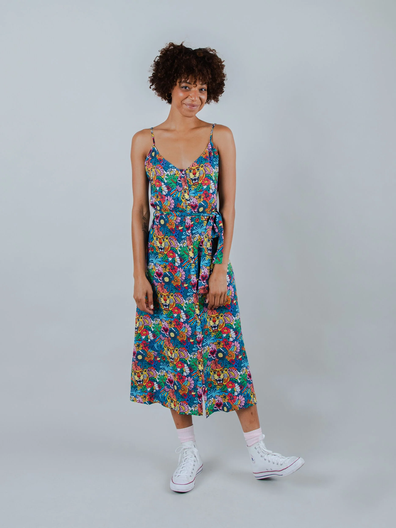 Kleid Asis Percales Strap Dress Brava Fabrics Tutti Frutti 04