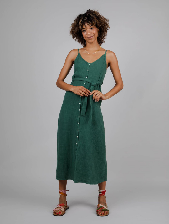 Kleid Bubble Strap Brava Morera Green 01