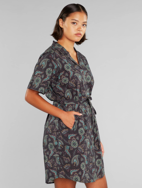 Kleid Silkeborg India Flowers Dedicated Charcoal 3