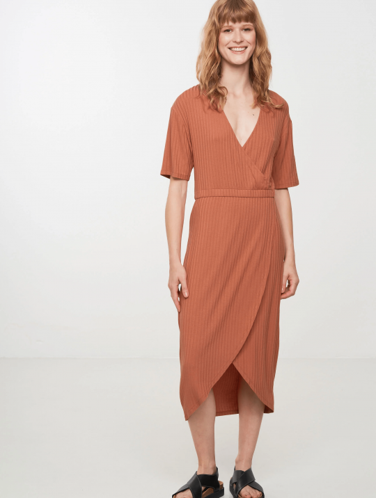 Kleider & Röcke Kleid Typha Recolution Sunset Orange 1