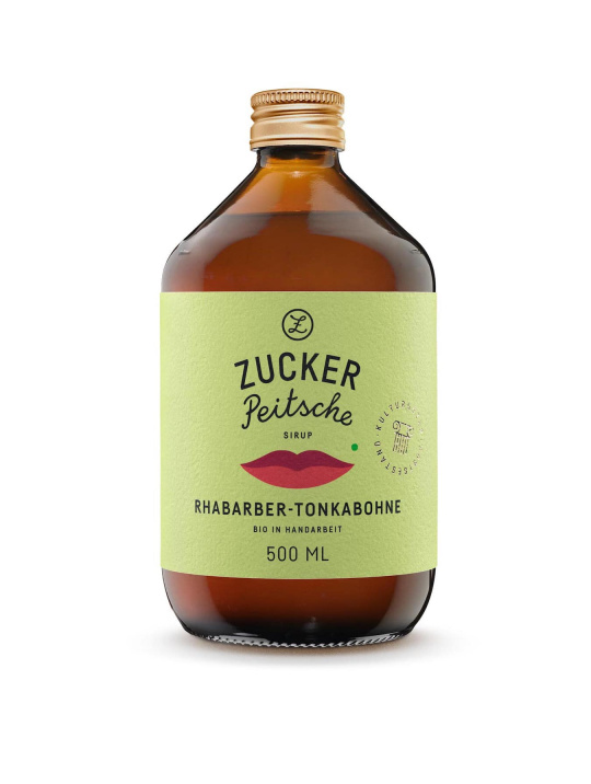 Lebensmittel Bio Sirup Rhabarber Tonkabohne Zuckerpeitsche 1