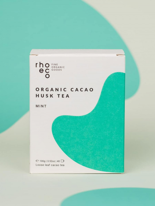 Lebensmittel Husk Tea Organic Cacao Mint Rhoeco 1