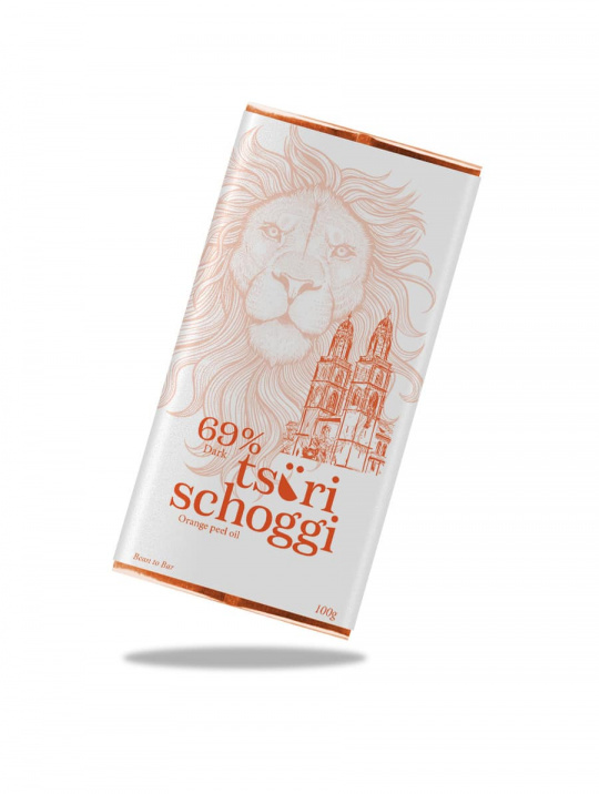Lebensmittel Schokoladentafel Tsüri Schoggi Orange Peel Oil Taucherli 1