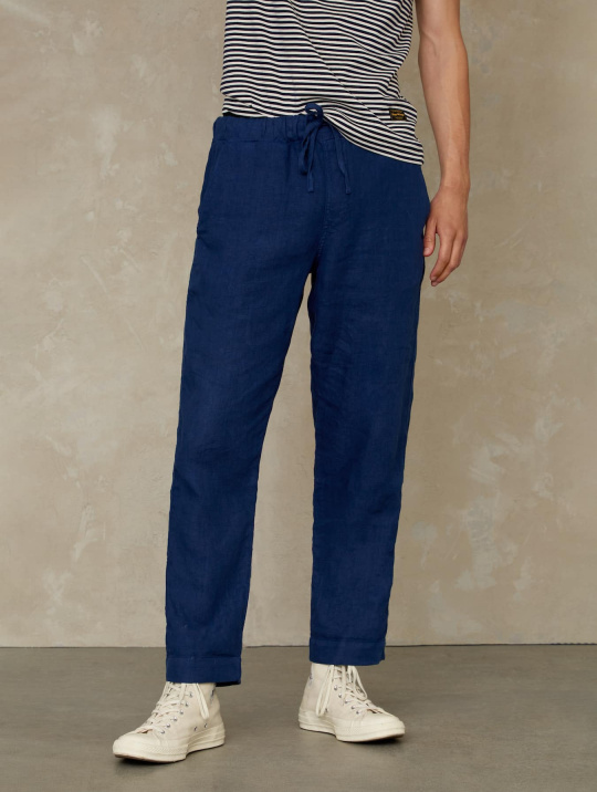 Leinenhose Martin Koi Blue Linen 1