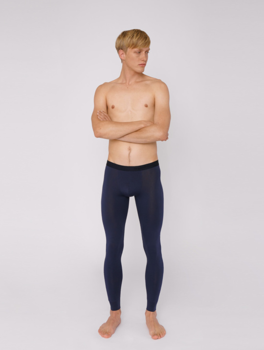 Lite Long Johns Tencel Organic Basics Navy 1