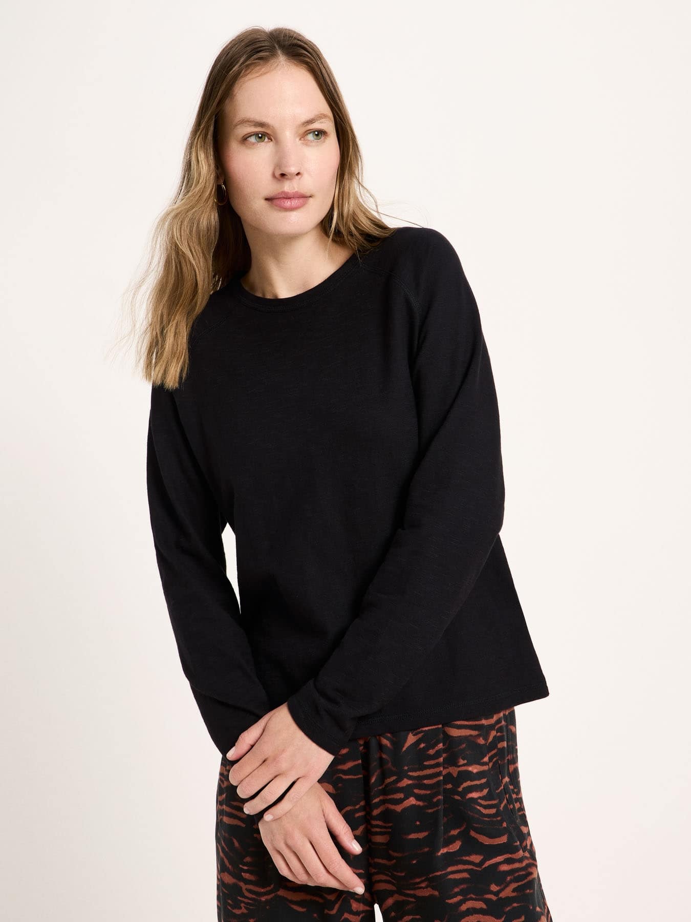 Longsleeve Langarm Raglanshirt Gots Lanius Black 01