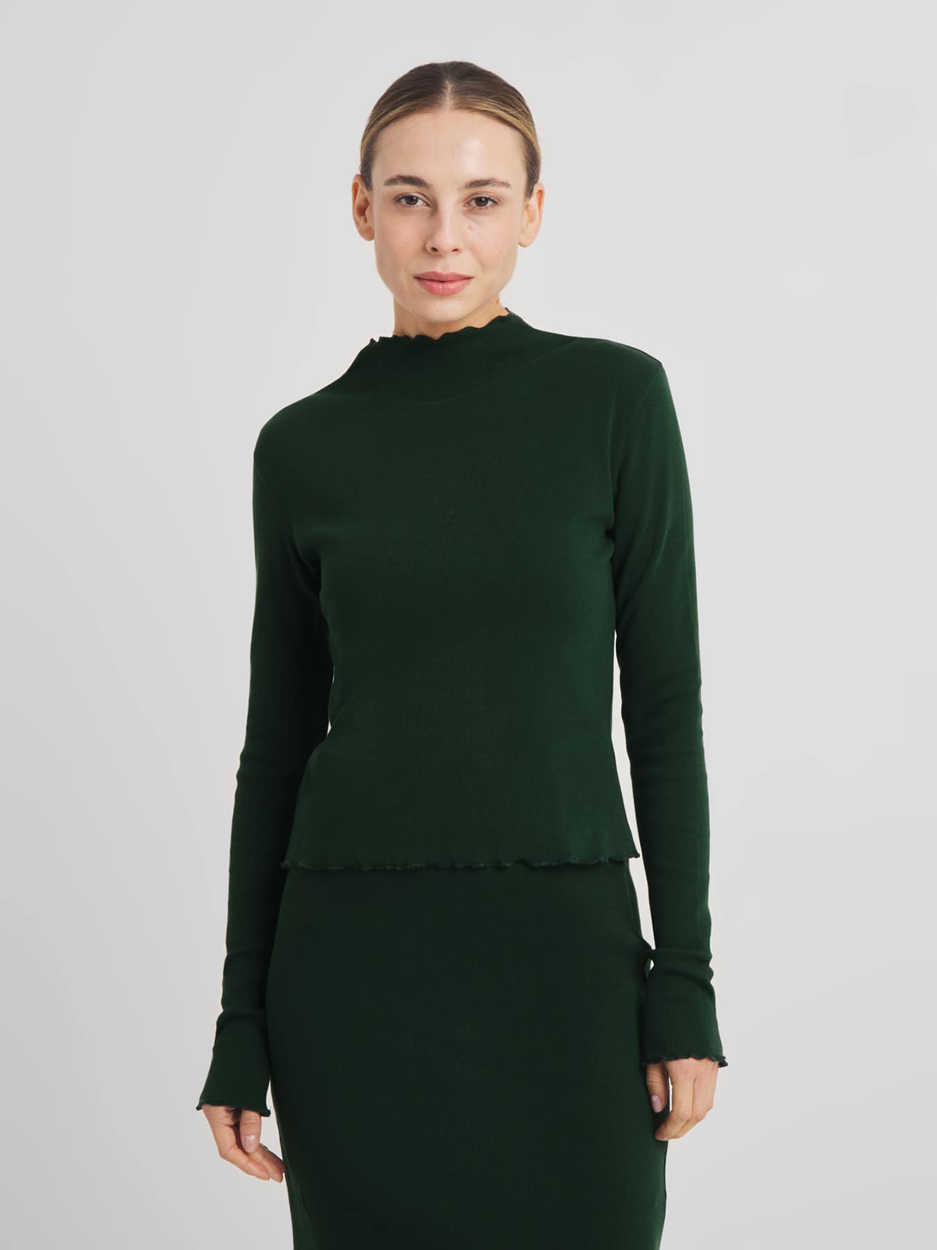 Longsleeve Ryd Dedicated Dark Green Pine Grove 1