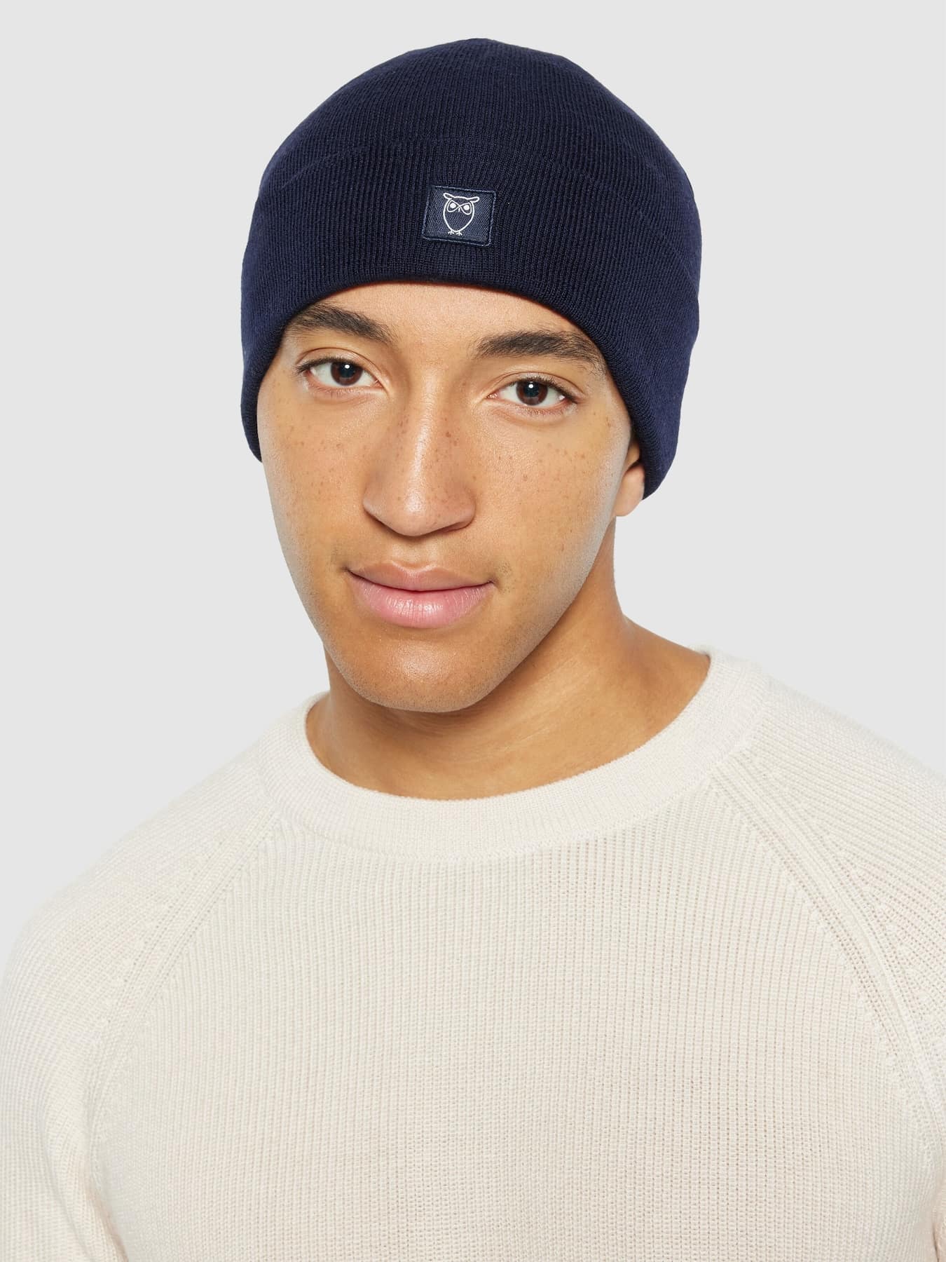 Muetze Merino Beanie Knowledge Cotton Apparel Total Eclipse 01