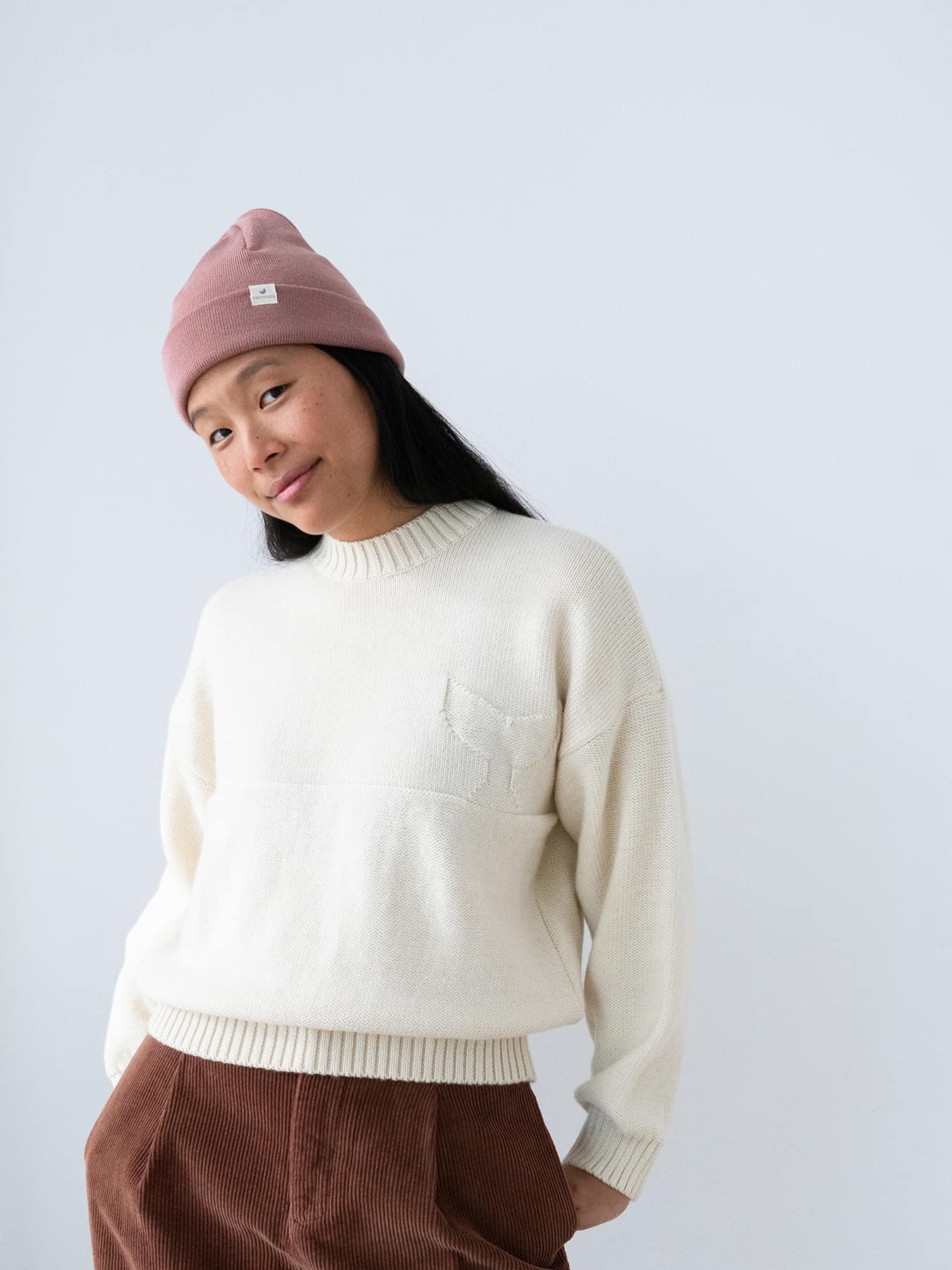 Mütze Merino Beanie Twothirds Pink 1