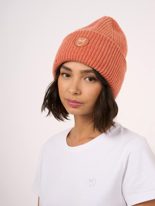 Muetzen Beanie Big Rib Knowledge Cotton Apparel Autumn Leaf 01