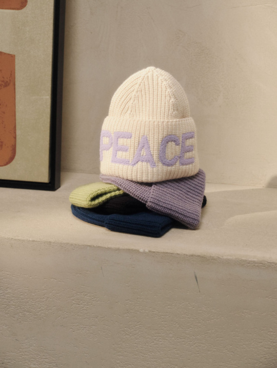 Mützen & Schals Mütze Peace Lanius Off White 1