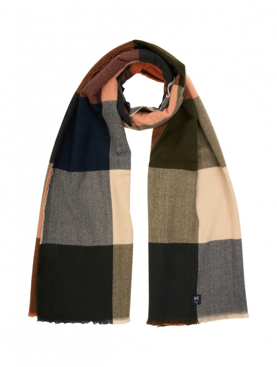 Mützen & Schals Scarf Big Check Knowledge Cotton Apparel Autumn Leaf 1