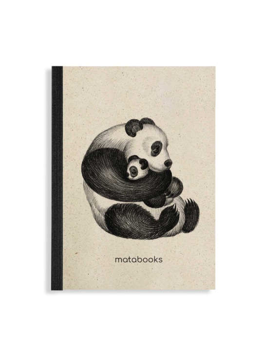 Notizbuch Matabooks Graspapier Dahara Panda 1
